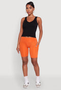 Stylish Bike Shorts with Tummy Tucker and Side Pockets