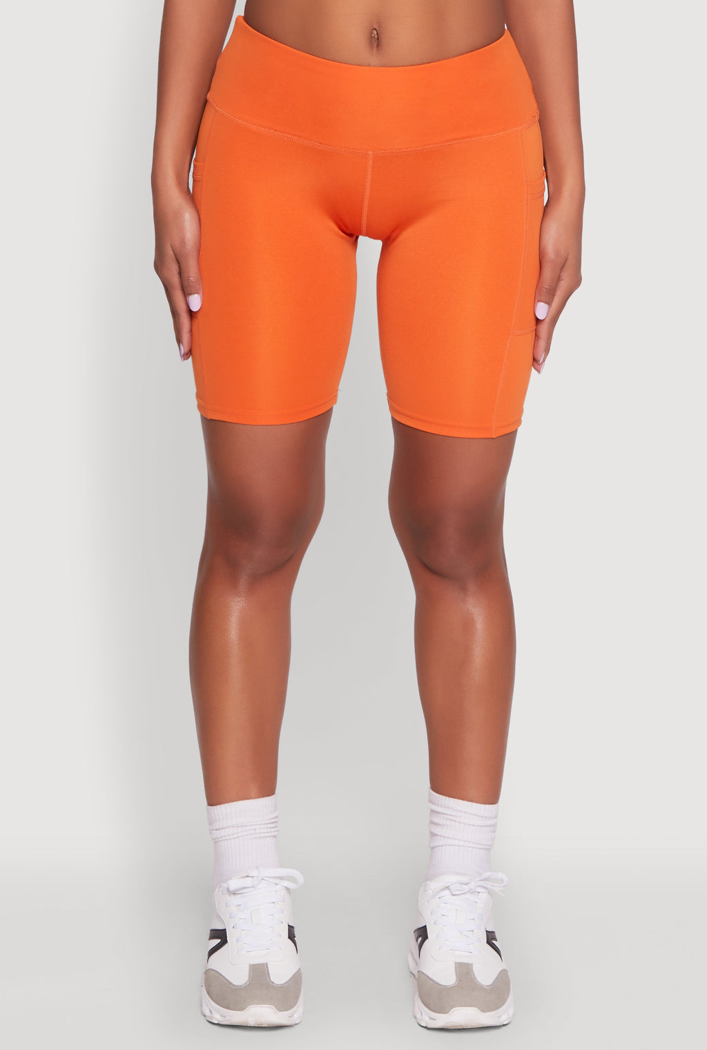 Stylish Bike Shorts with Tummy Tucker and Side Pockets