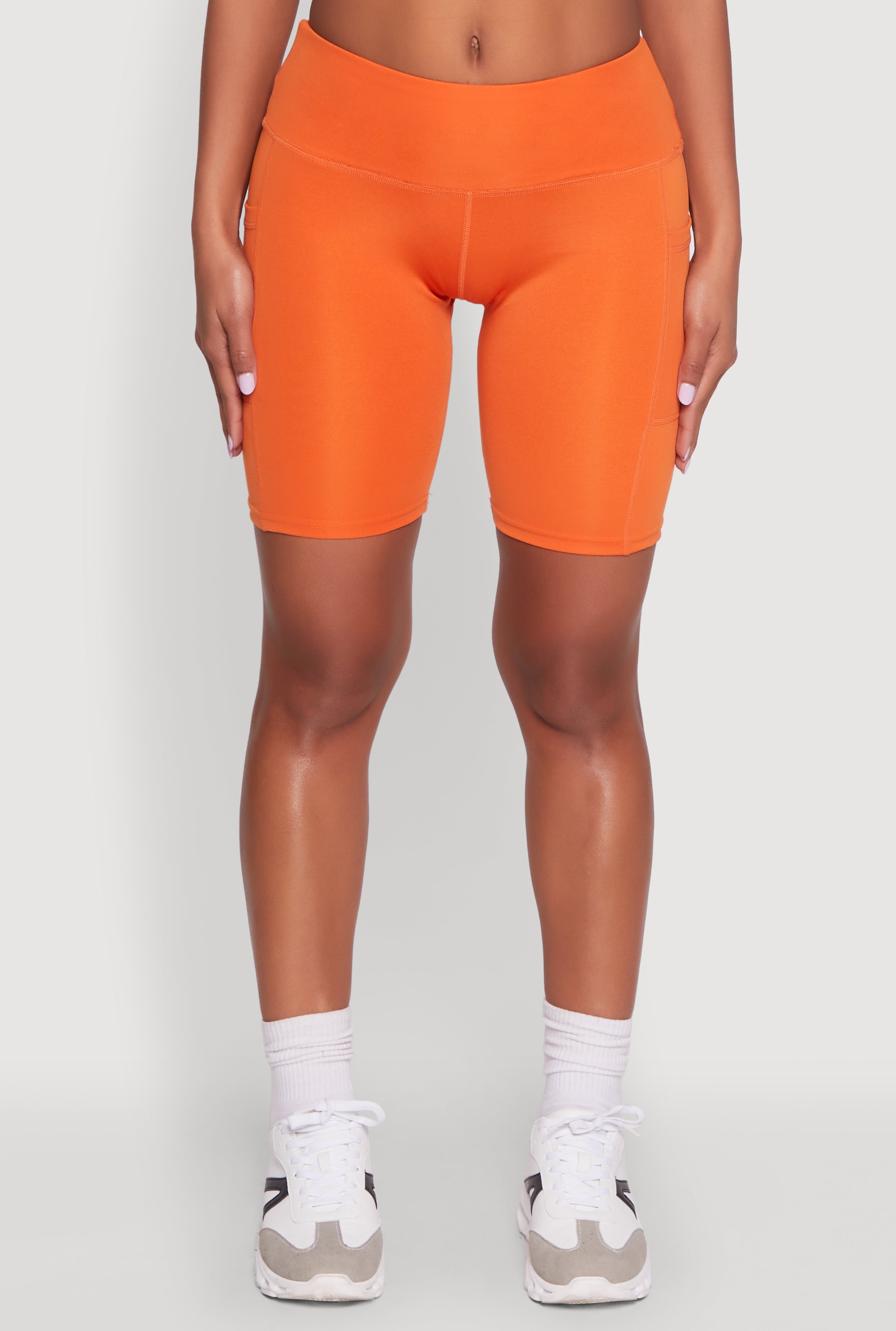 Stylish Bike Shorts with Tummy Tucker and Side Pockets