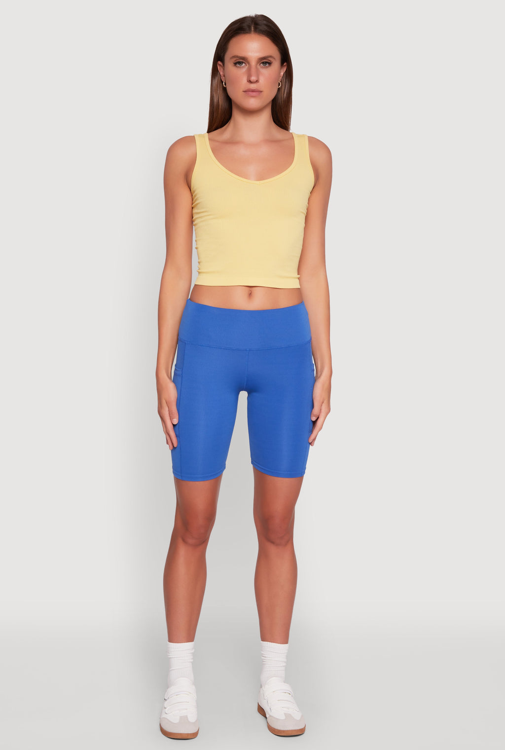 Stylish Bike Shorts with Tummy Tucker and Side Pockets