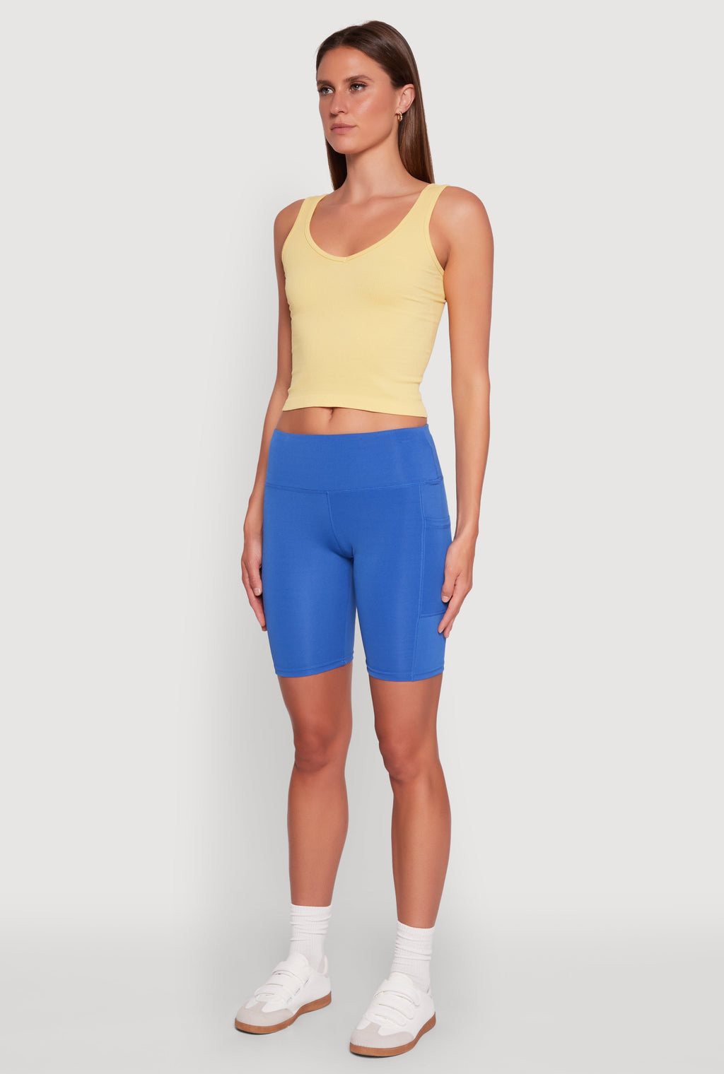 Stylish Bike Shorts with Tummy Tucker and Side Pockets