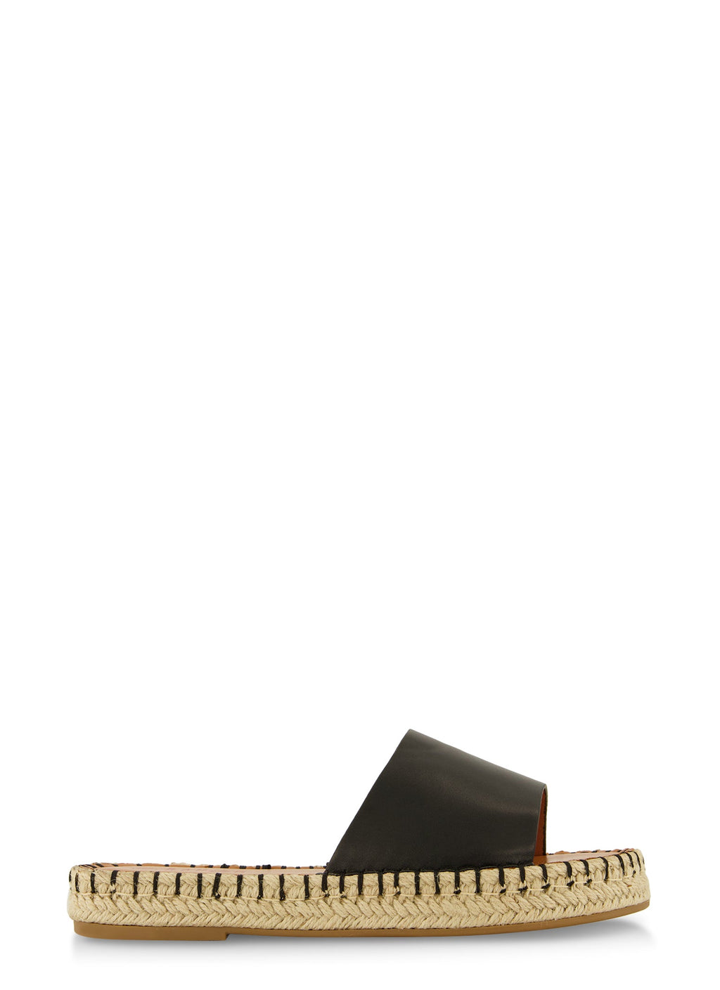 Espadrille Trim Slide Sandals