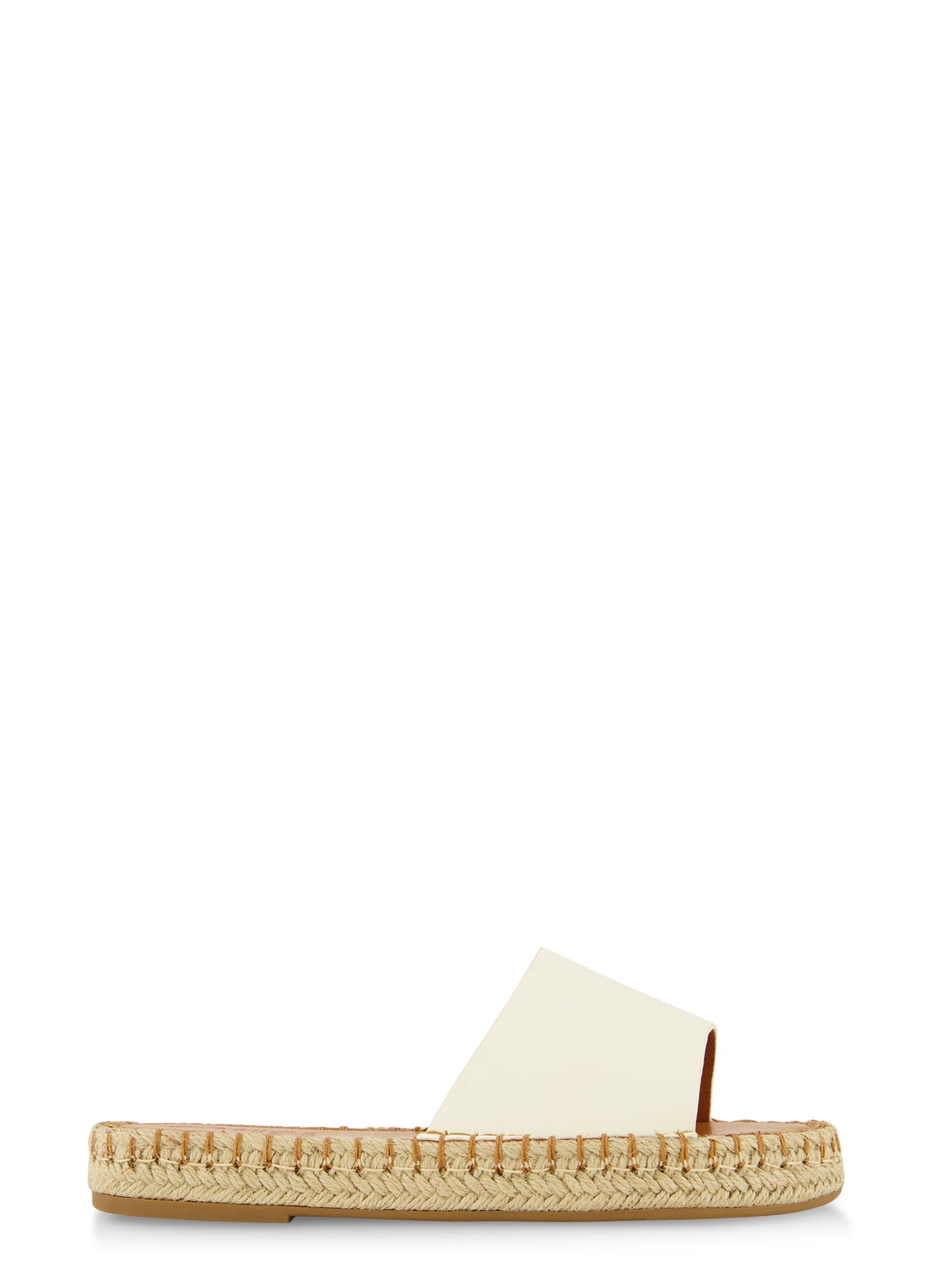 Espadrille Trim Slide Sandals