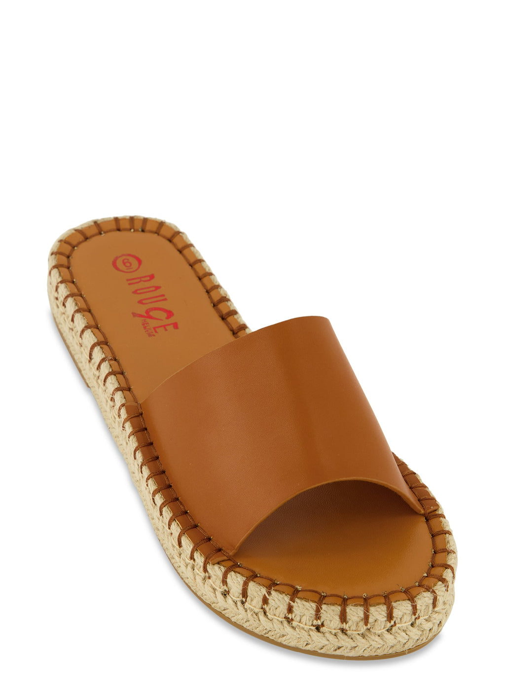 Espadrille Trim Slide Sandals