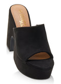 Single Band Platform Block Heel Sandals
