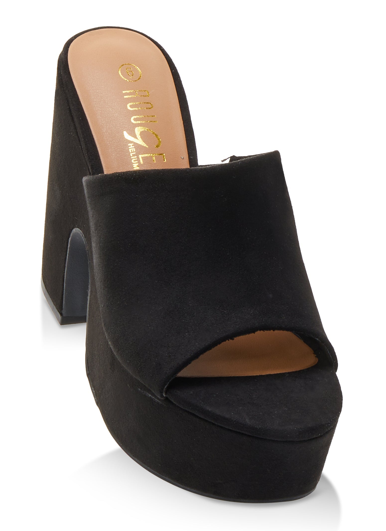 Single Band Platform Block Heel Sandals