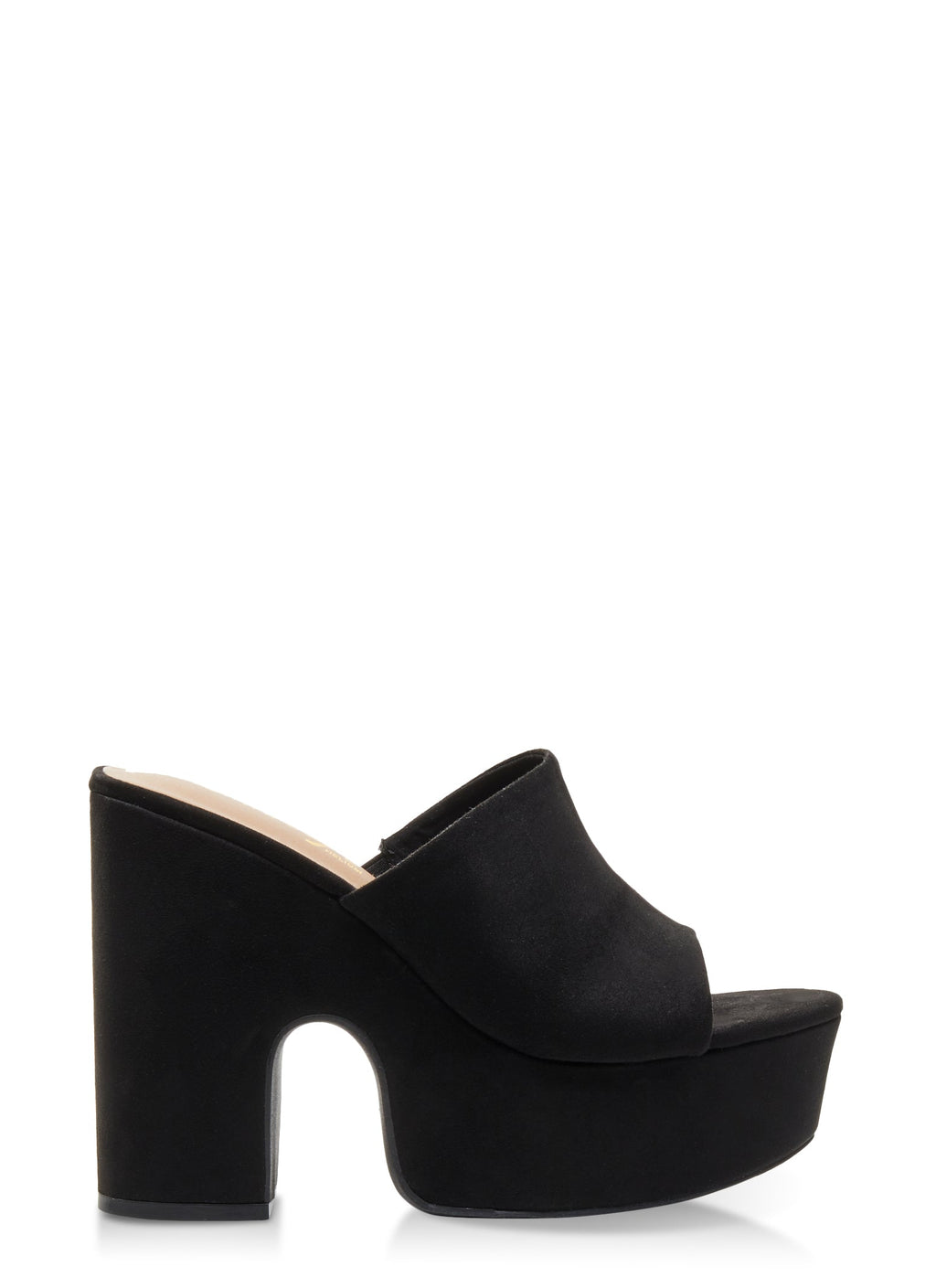 Single Band Platform Block Heel Sandals