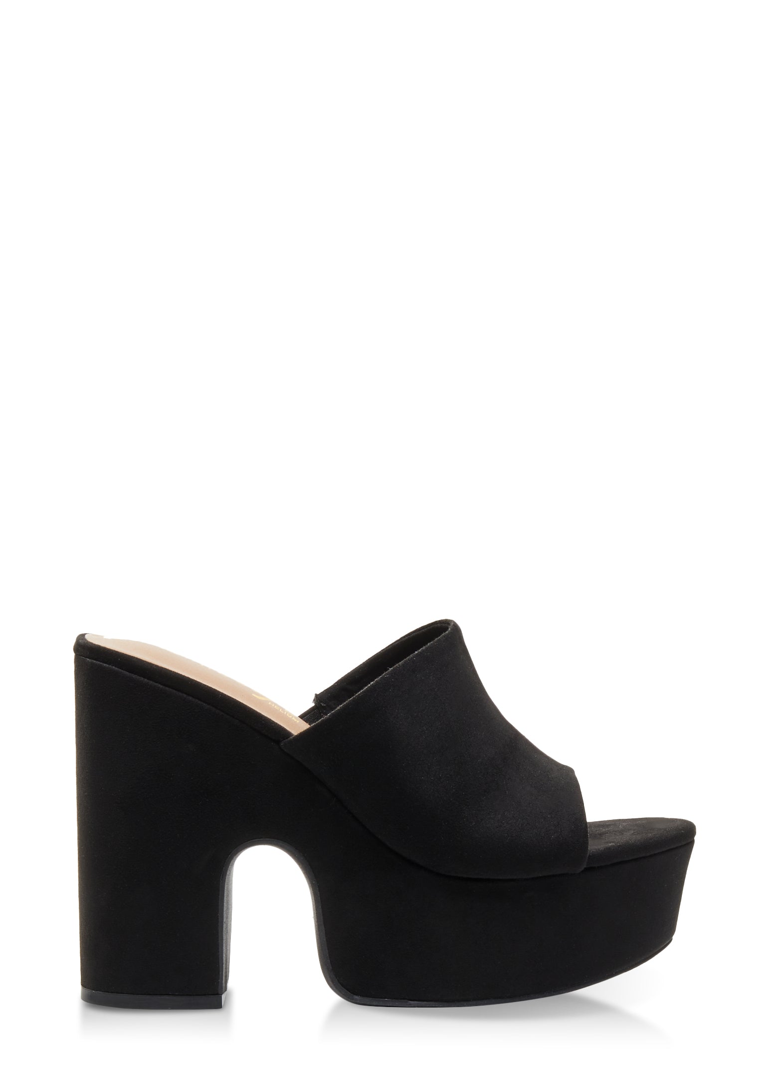 Single Band Platform Block Heel Sandals