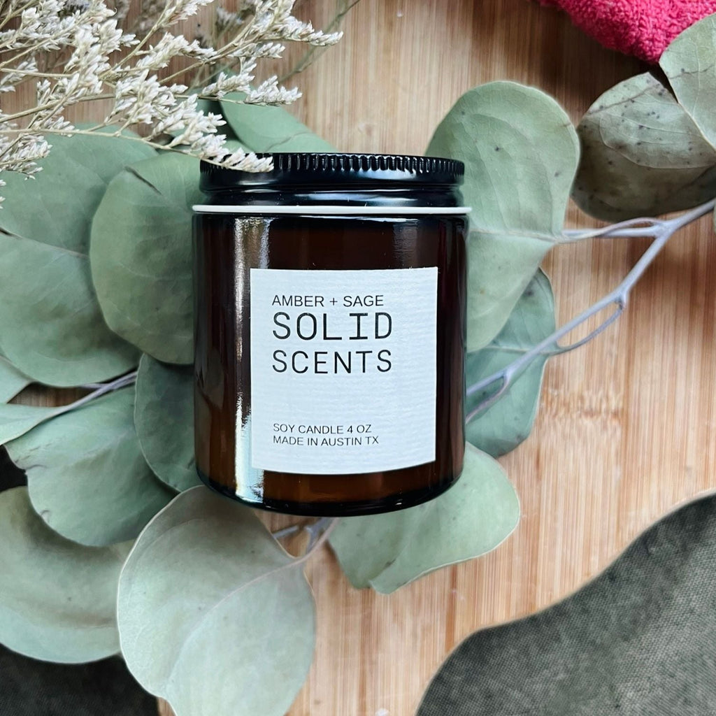 Amber + Sage Candle