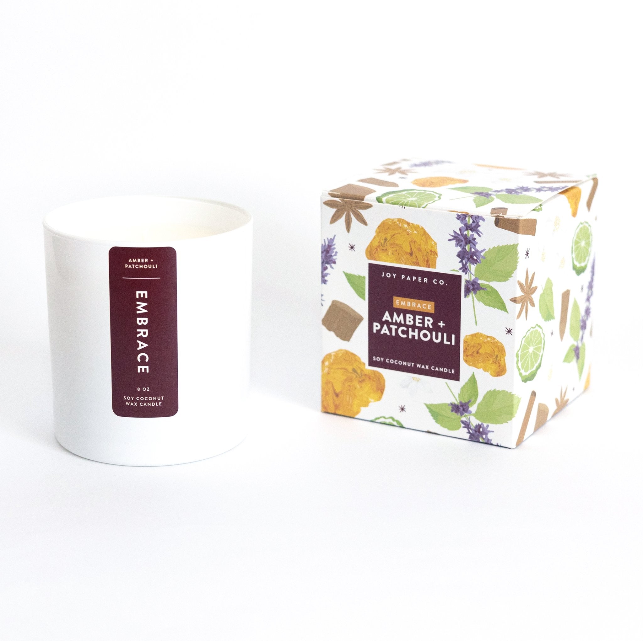 EMBRACE Amber + Patchouli Candle