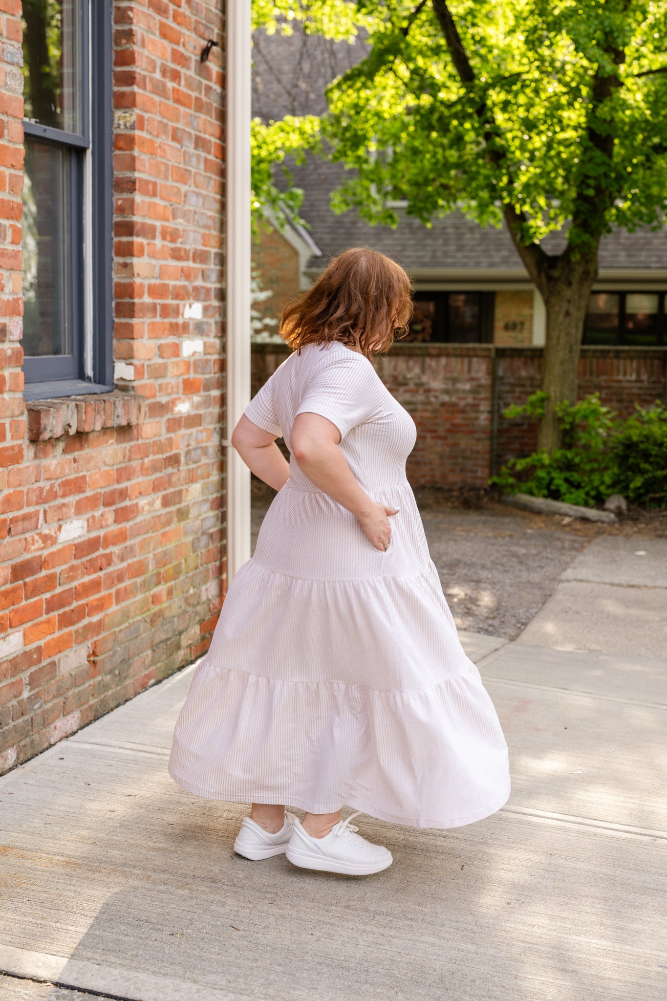 Elsa Tiered Midi Dress