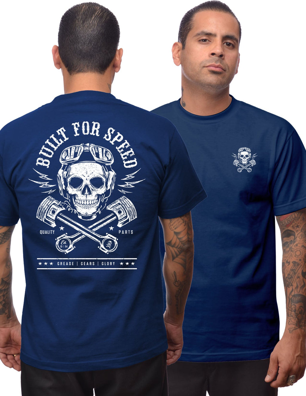 Built for Speed Men's Tee in Navy
