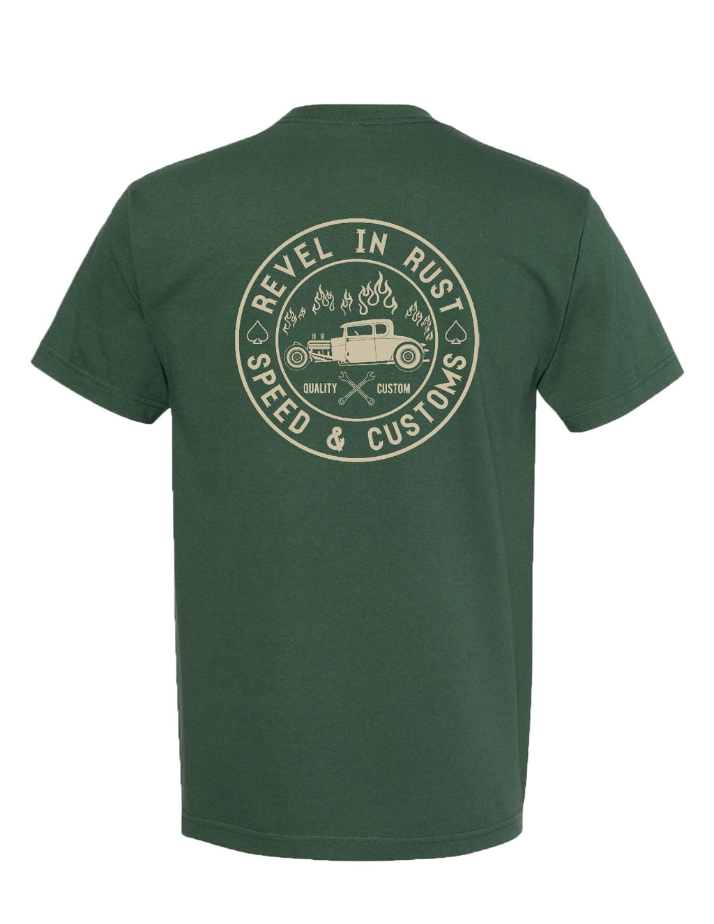 Revel in Rust Men's Tee in Forest
