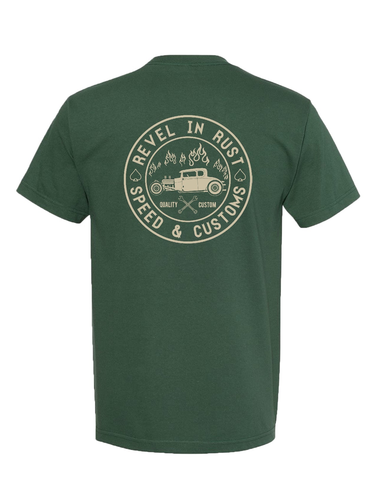 Revel in Rust Men's Tee in Forest