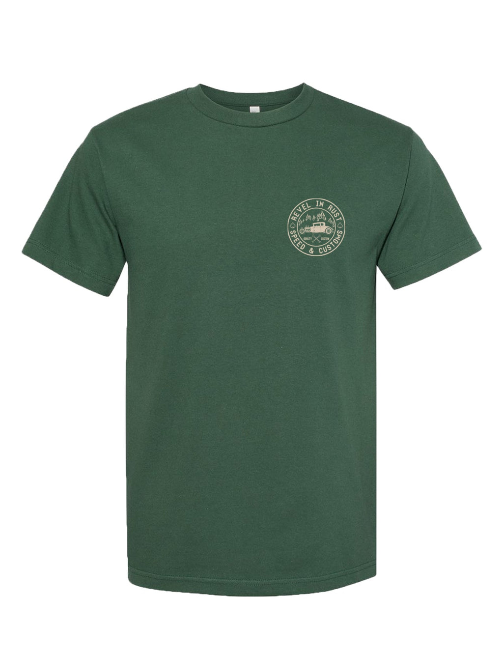 Revel in Rust Men's Tee in Forest
