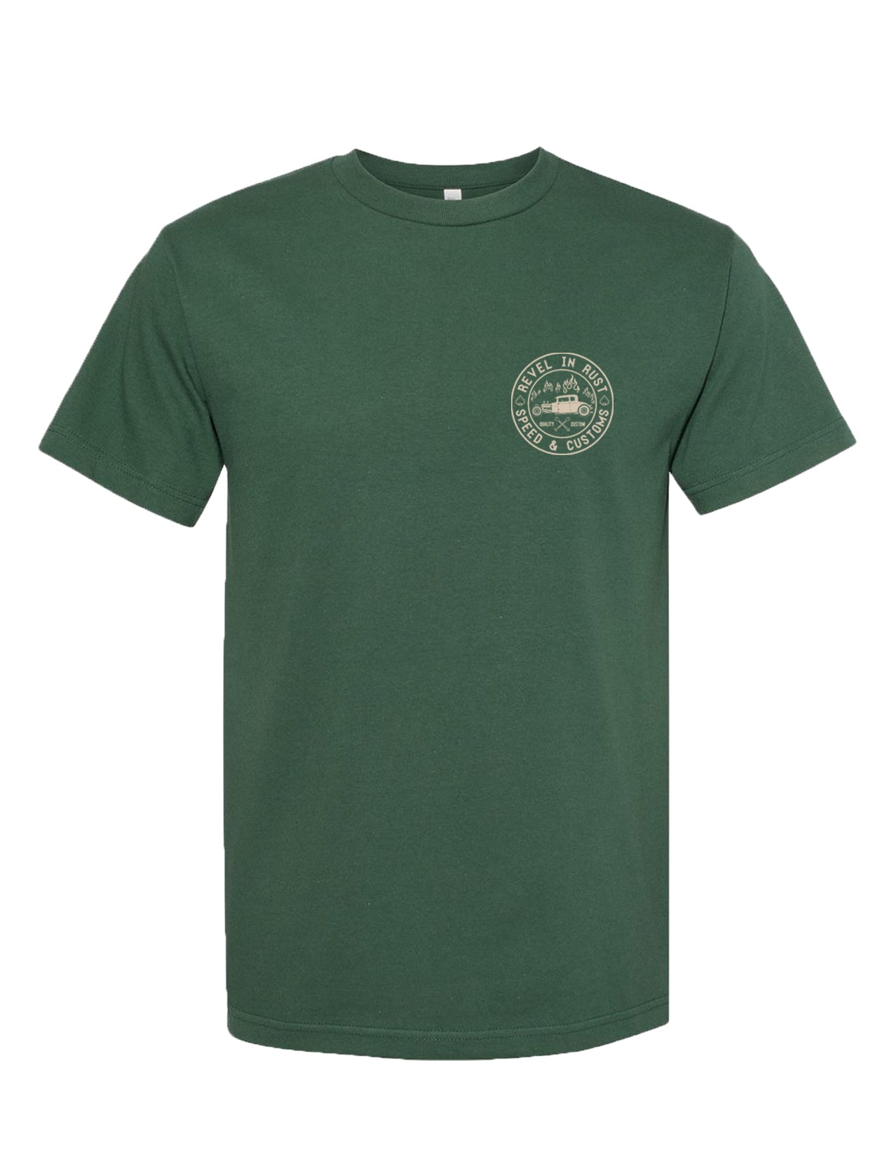 Revel in Rust Men's Tee in Forest