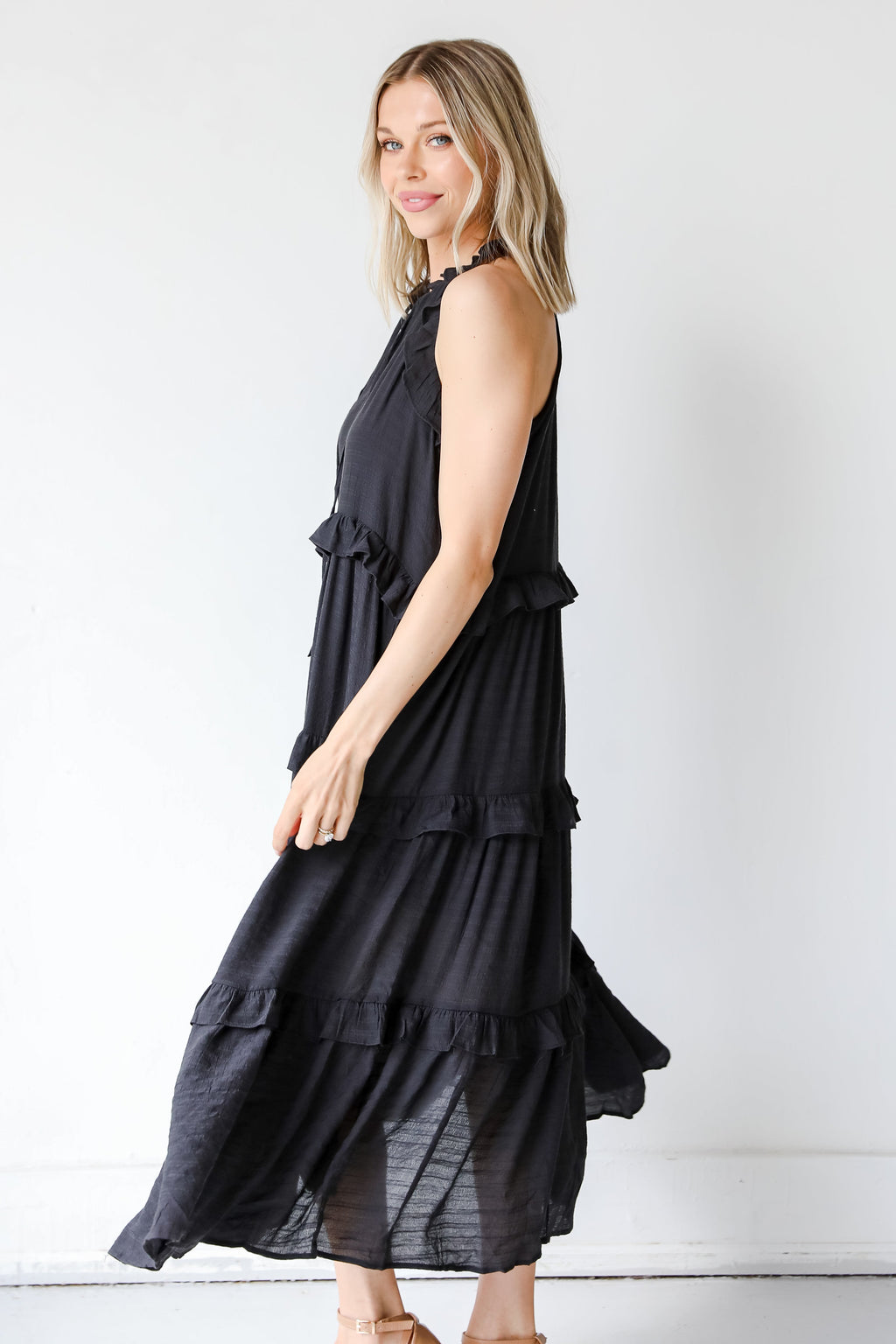 Sunshine Seeker Tiered Midi Dress
