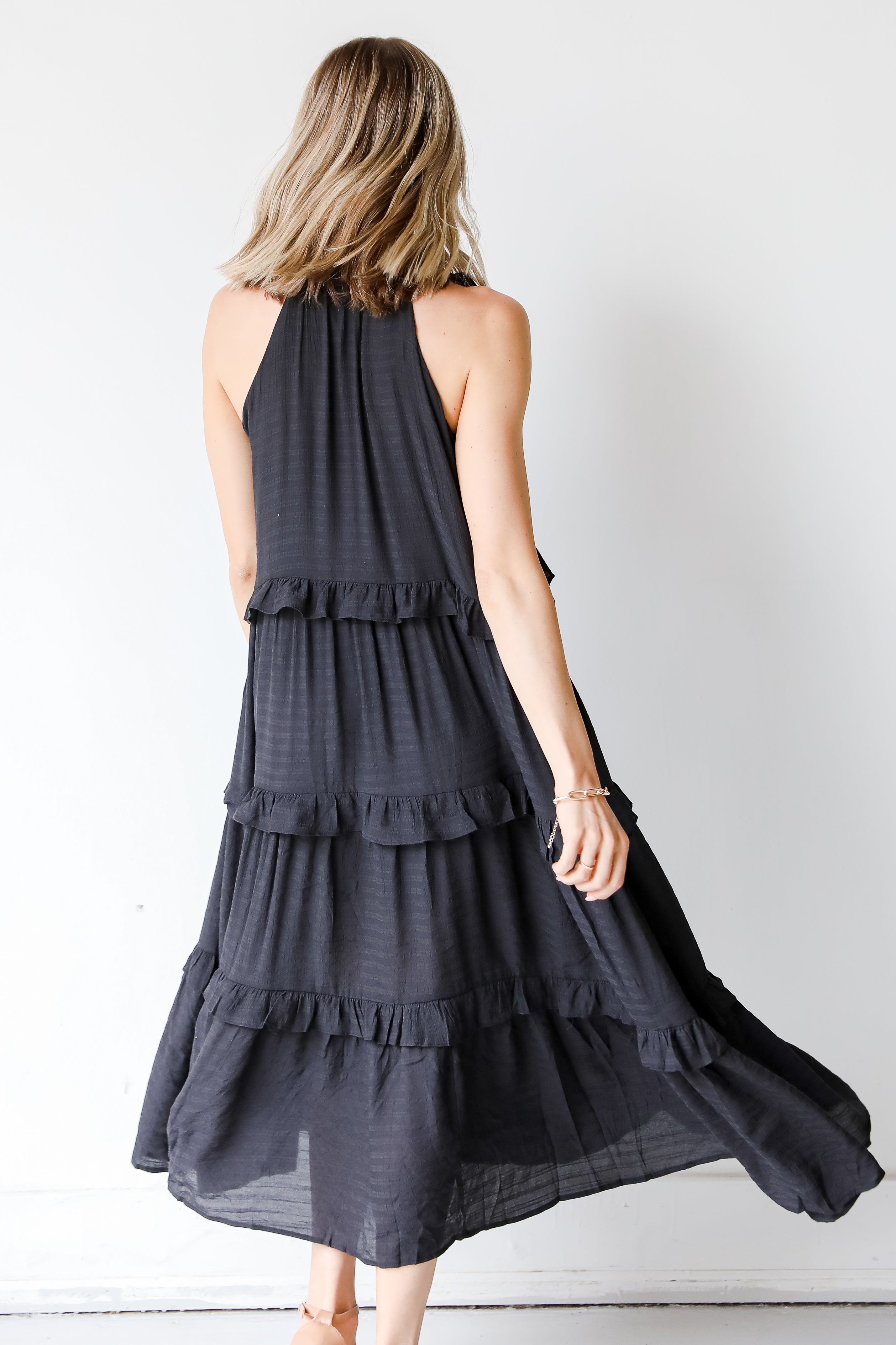 Sunshine Seeker Tiered Midi Dress