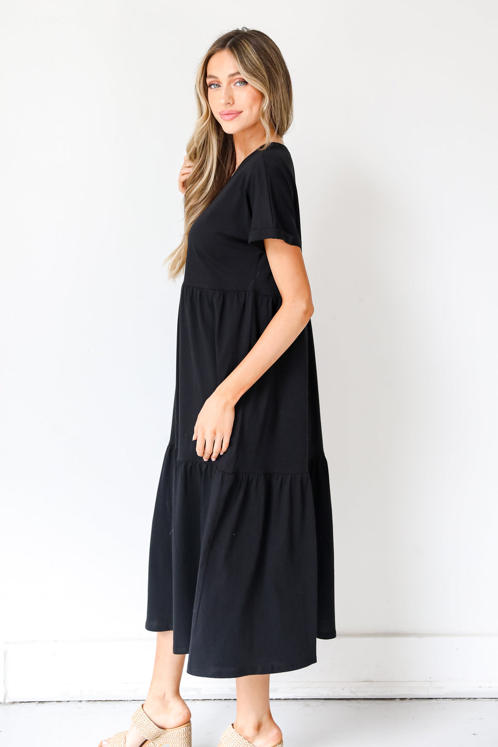 FINAL SALE - Sweeter Vibes Tiered Midi Dress