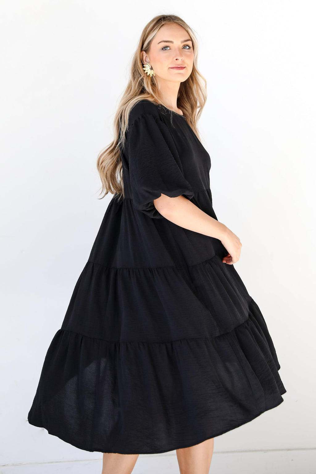 Promise Of Forever Tiered Midi Dress