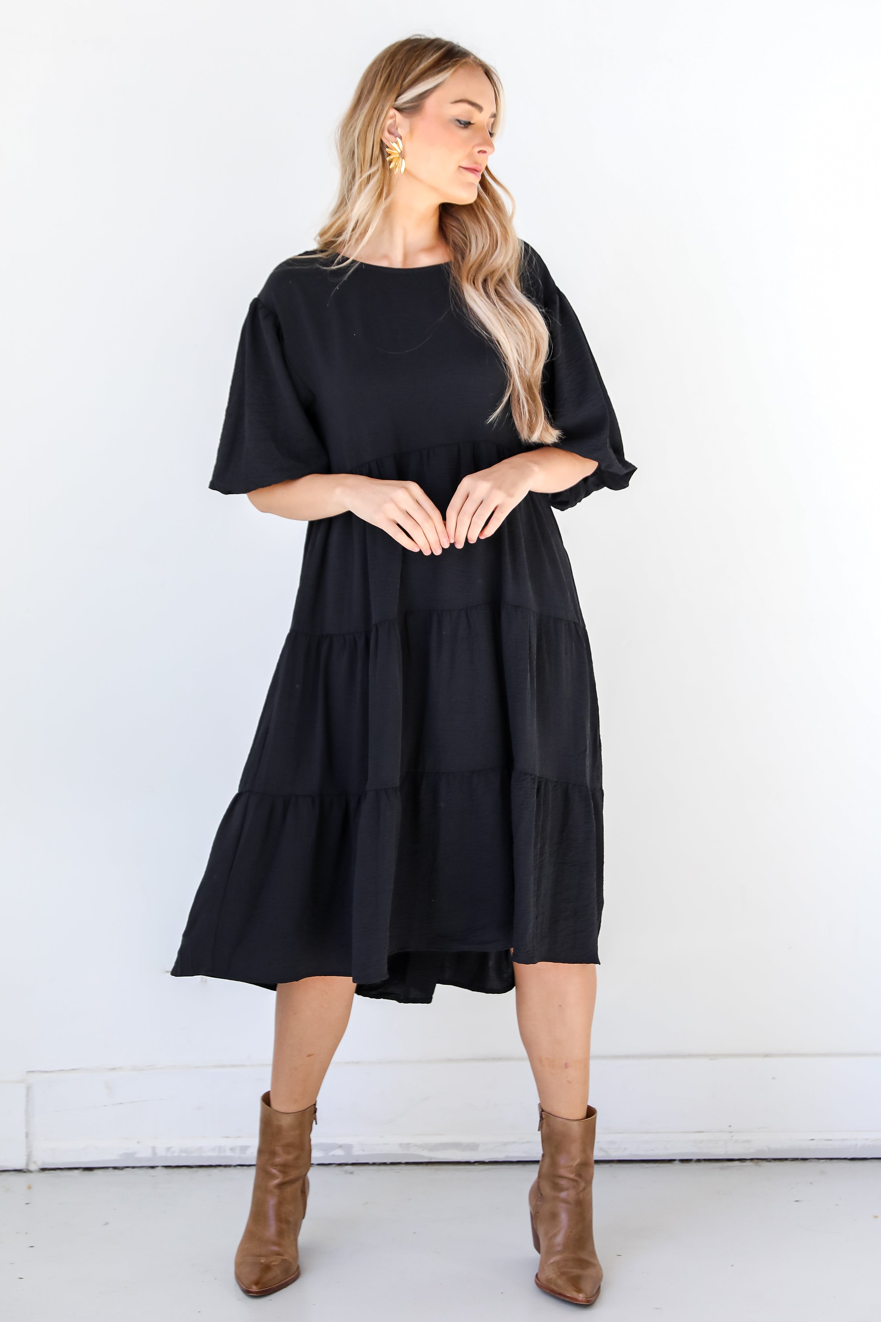 Promise Of Forever Tiered Midi Dress