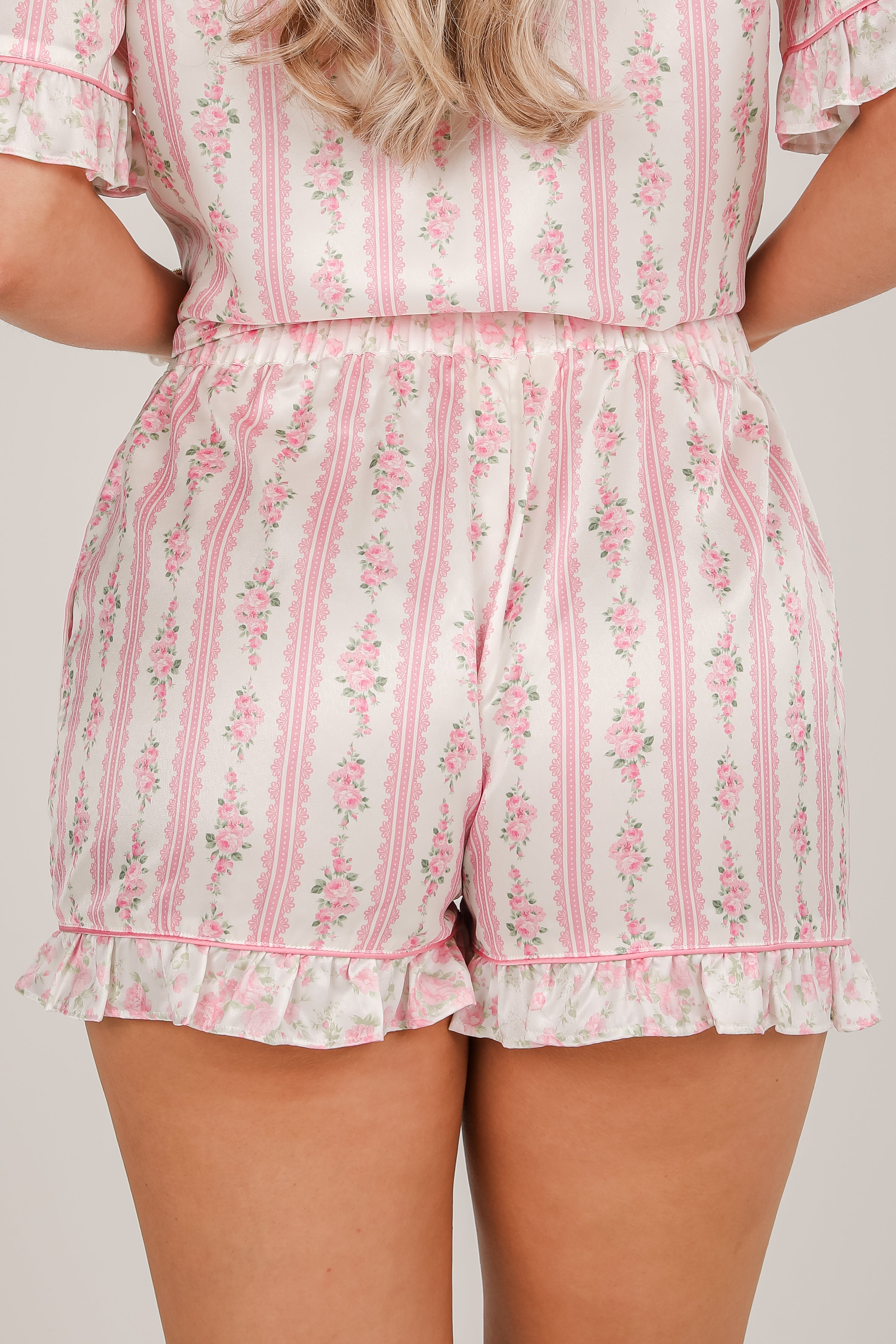 FINAL SALE - What A Dream Pink Floral Pajama Shorts