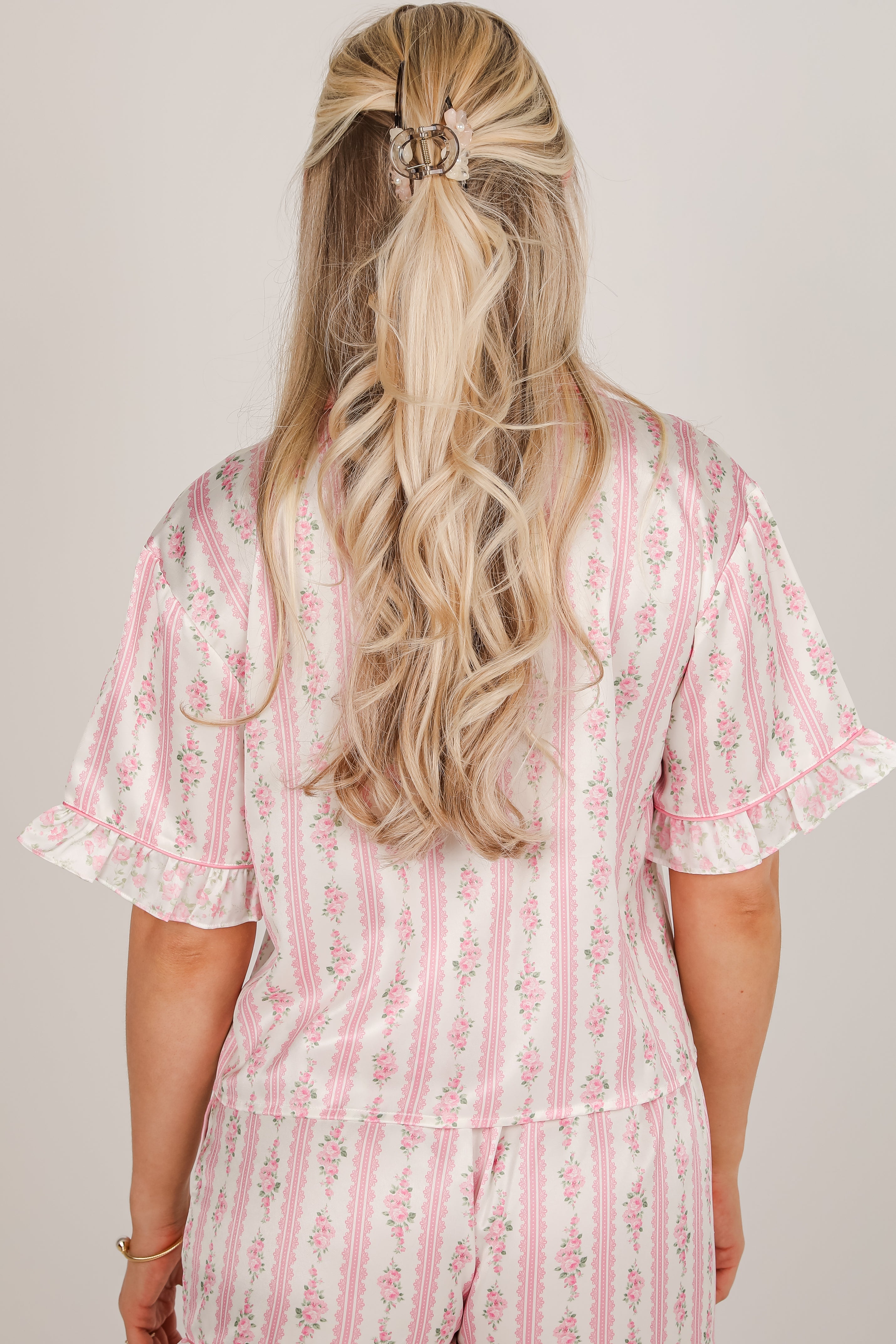 FINAL SALE - What A Dream Pink Floral Pajama Top