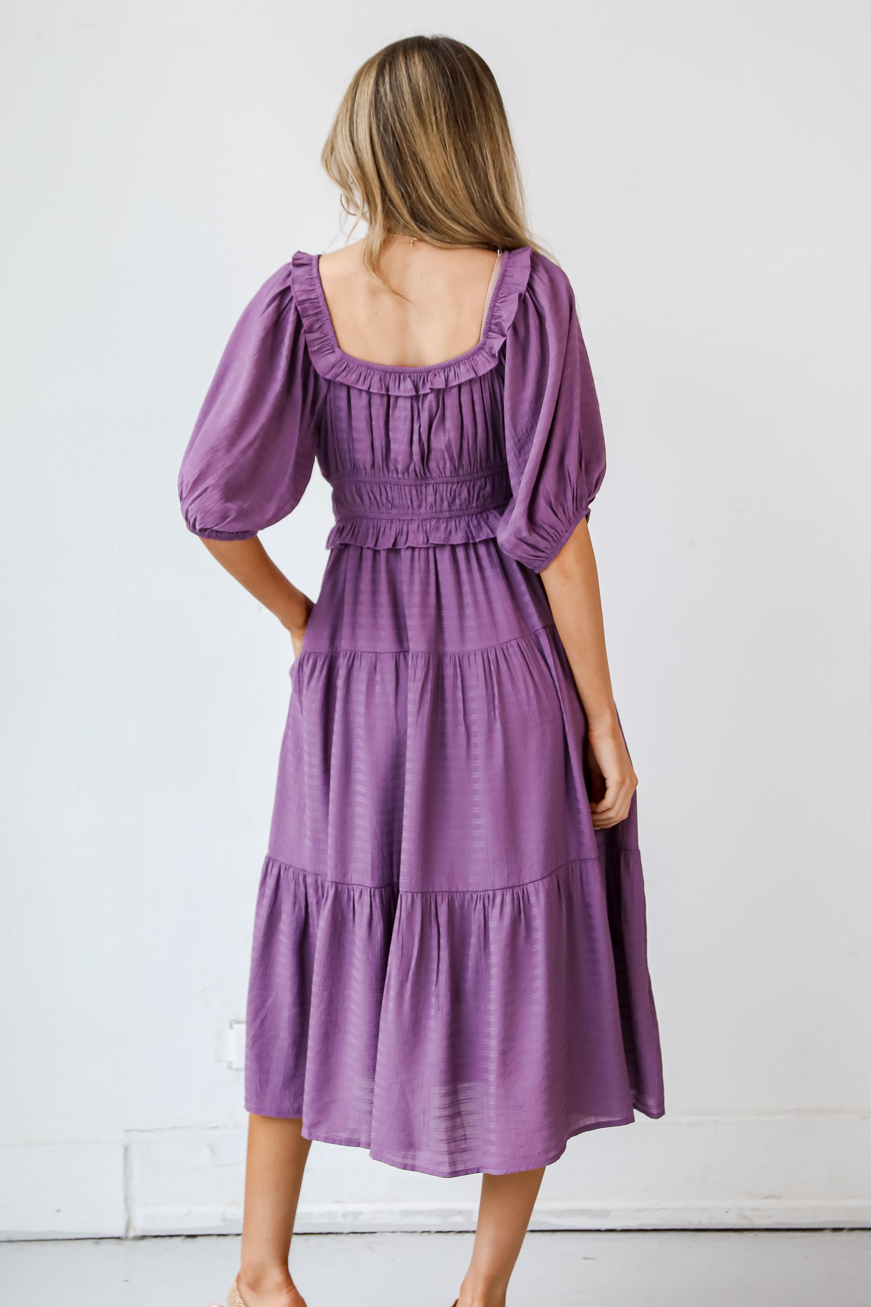 FINAL SALE - Dreamy Admiration Tiered Midi Dress