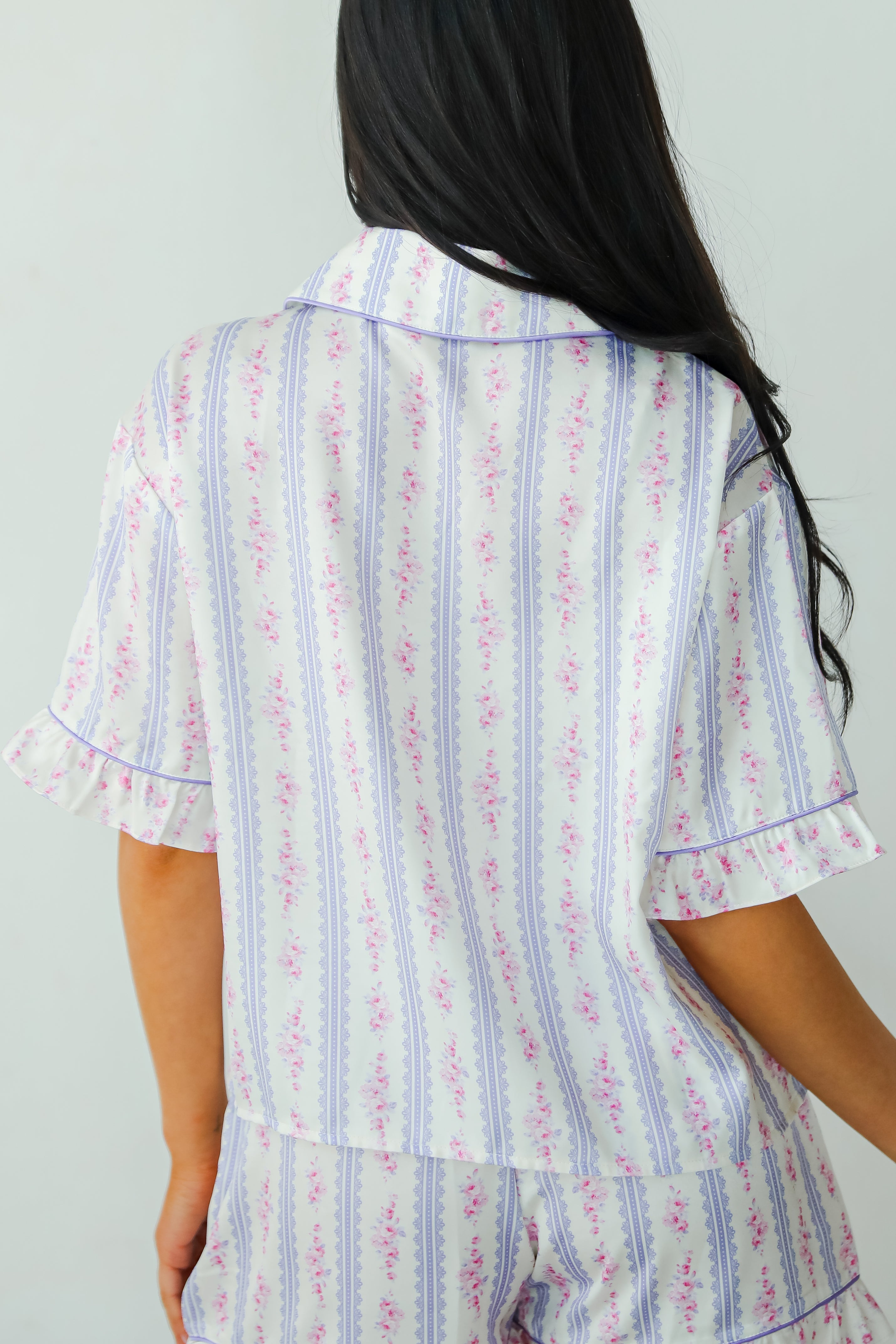 FINAL SALE - Dreaming Of You Purple Floral Pajama Top